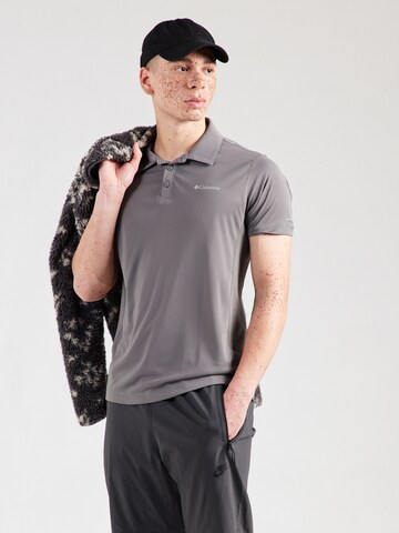 COLUMBIA Funkcionalna majica 'Zero Rules' | siva barva: sprednja stran