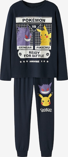 NAME IT Yöpuku 'NKMSUX POKEMON' koossa 86-92 värissä laivastonsininen / keltainen / laventeli / valkoinen, Tuotenäkymä