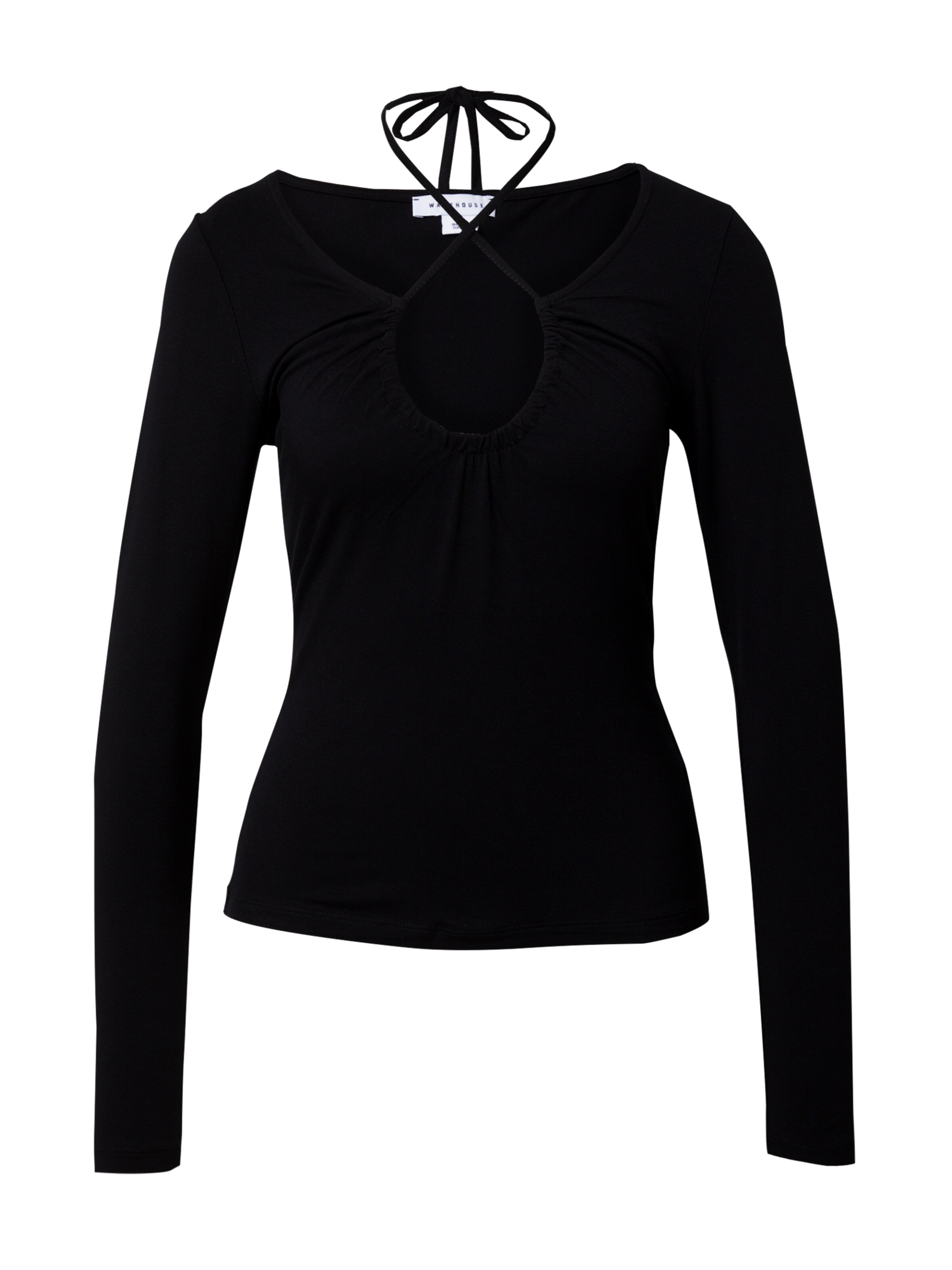 Warehouse Μπλουζάκι σε μαύρο: μπροστά