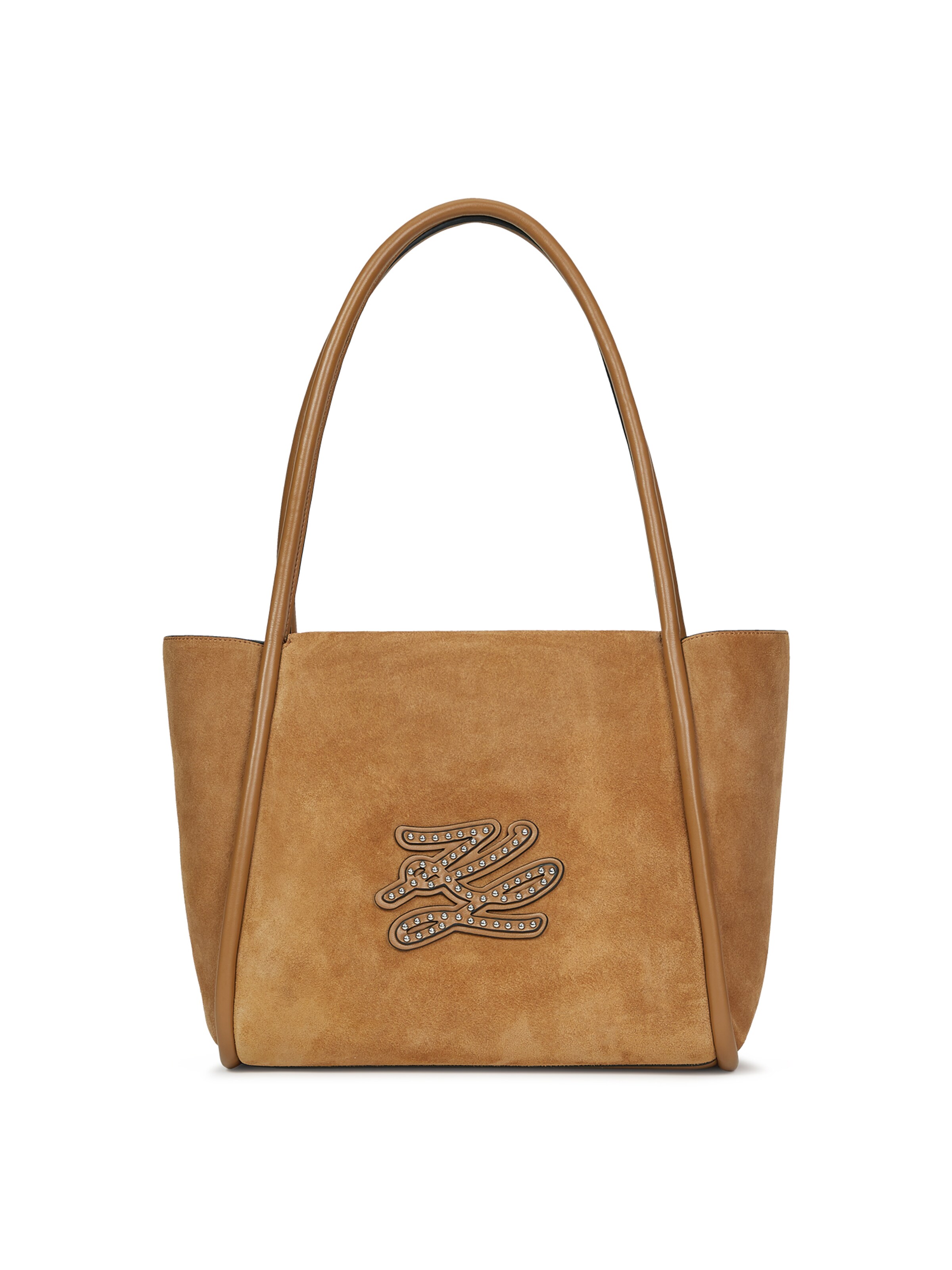 Karl Lagerfeld Shopper 'K/Autograph' in Bruin: voorkant