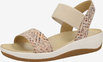 ARA Sandalen met riem in Beige: voorkant