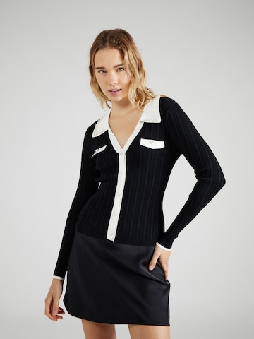 River Island Strickjacke in Schwarz: predná strana