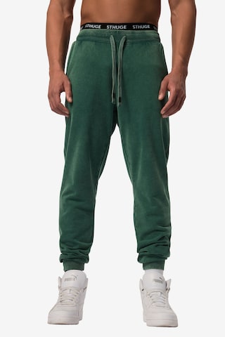 STHUGE Regular Pants in Green: front