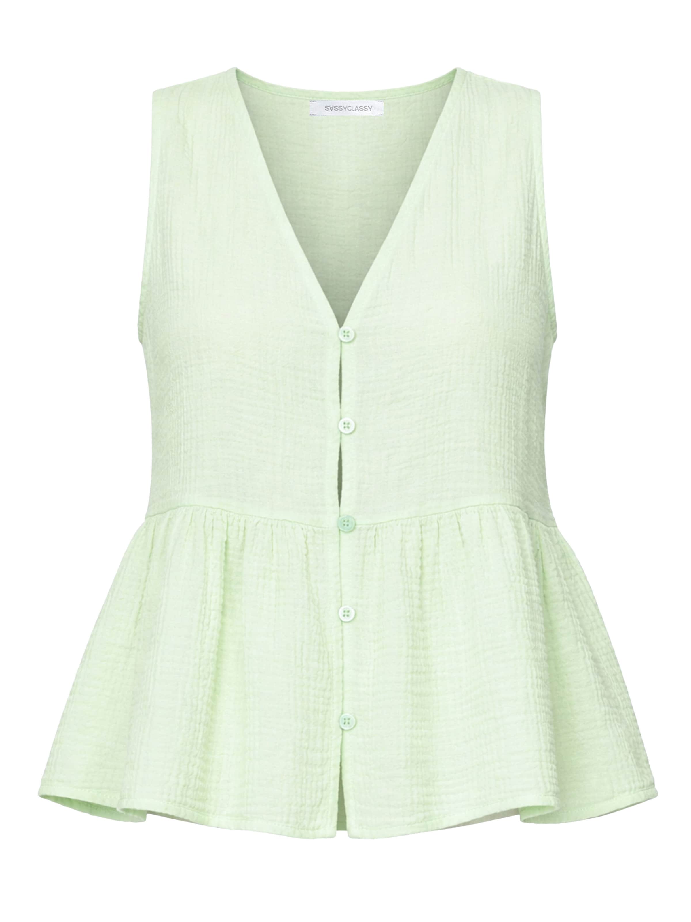SASSYCLASSY Top‌‌‌‌‌ in Grün: Vorderseite