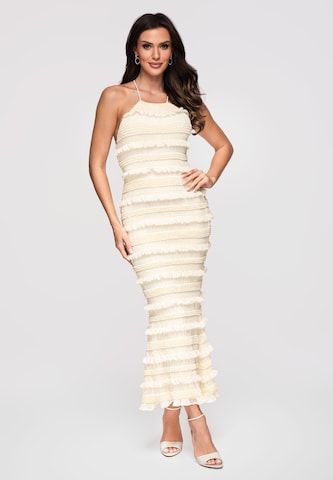 Ombre Evening dress in Beige