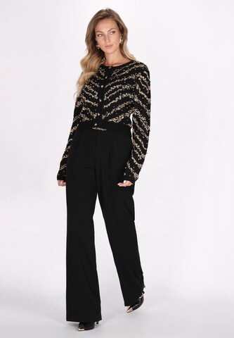 faina Knit Cardigan in Black