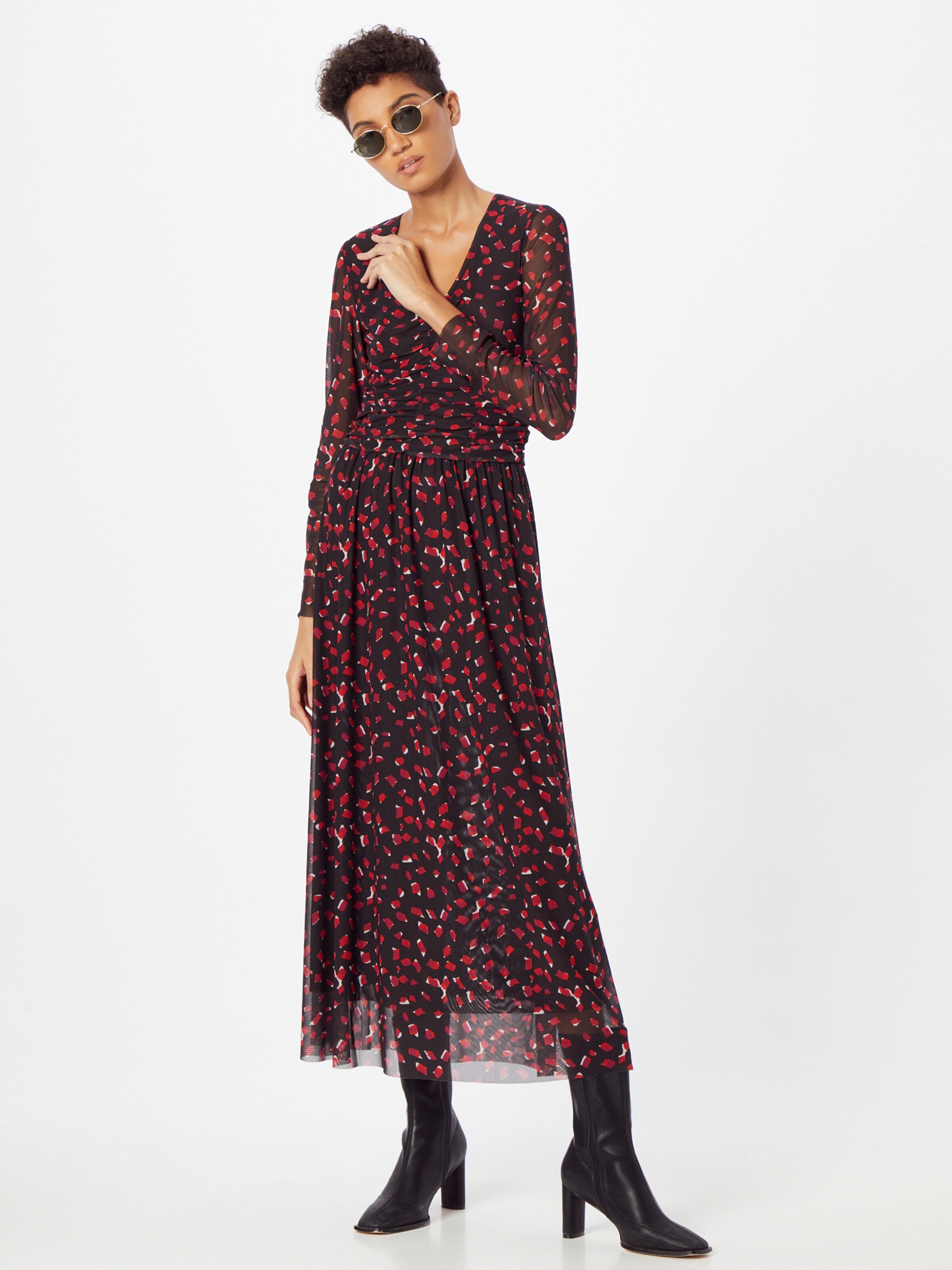 Frauen Große Größen TAIFUN Kleid in Schwarz - JU44797 Frauen Große Größen TAIFUN Kleid in Schwarz - JU44797