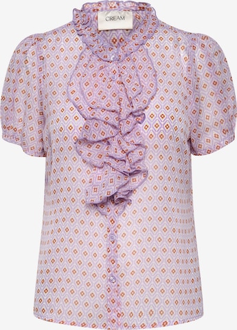 Cream Blouse 'Kinia' in Purple: front