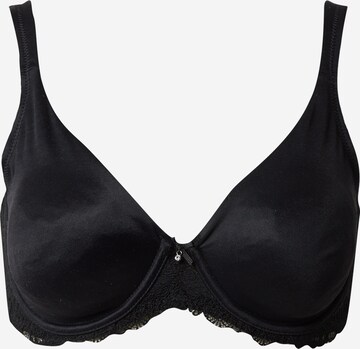 Women' Secret Minimiser Bra in Black: front