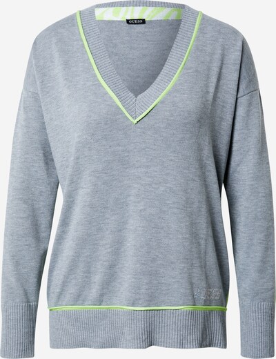 GUESS Jersey en gris / verde, Vista del producto