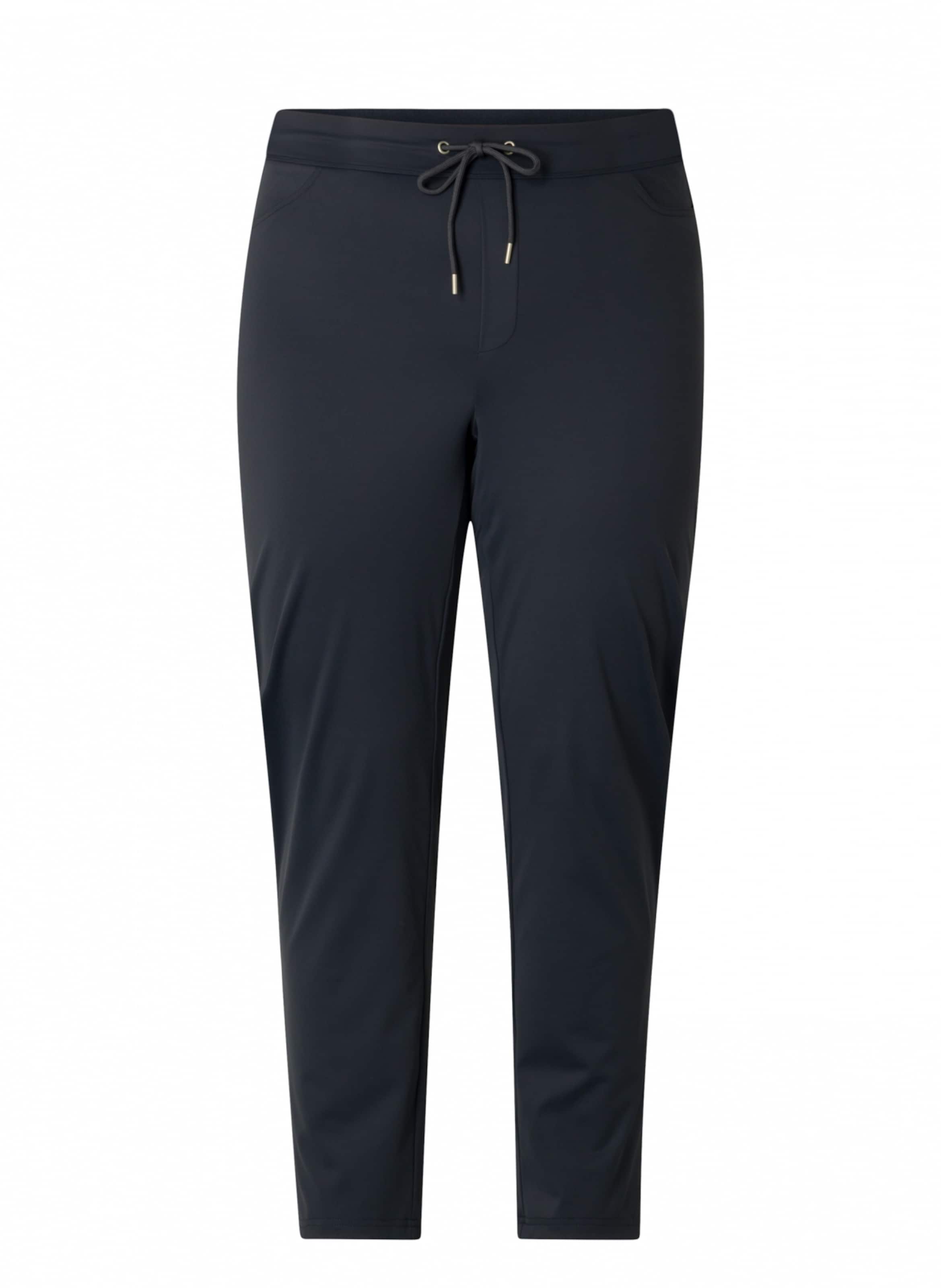 BASE LEVEL CURVY Regular Pants in Blue: front