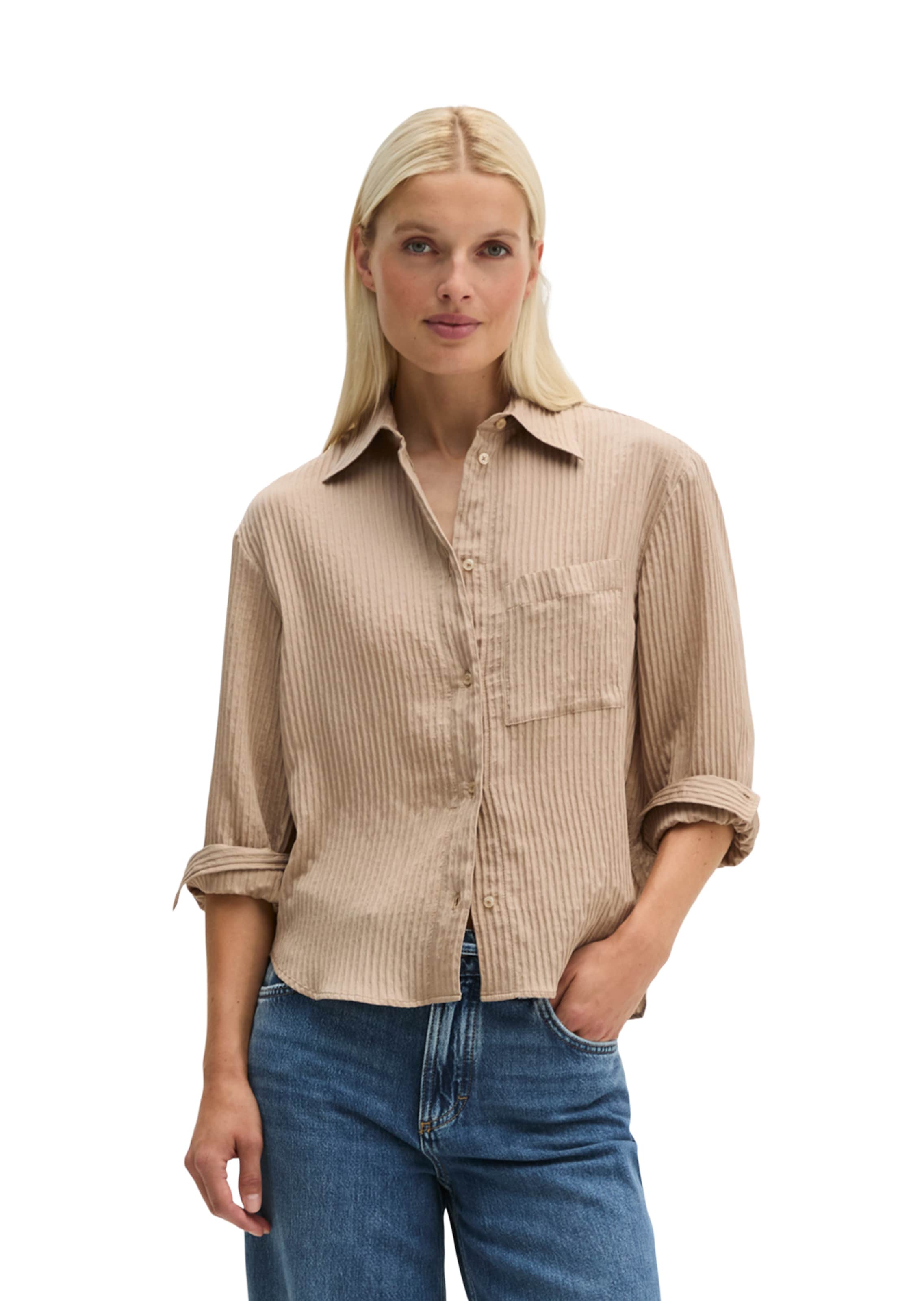 Marc O'Polo Bluse in Beige: Vorderseite