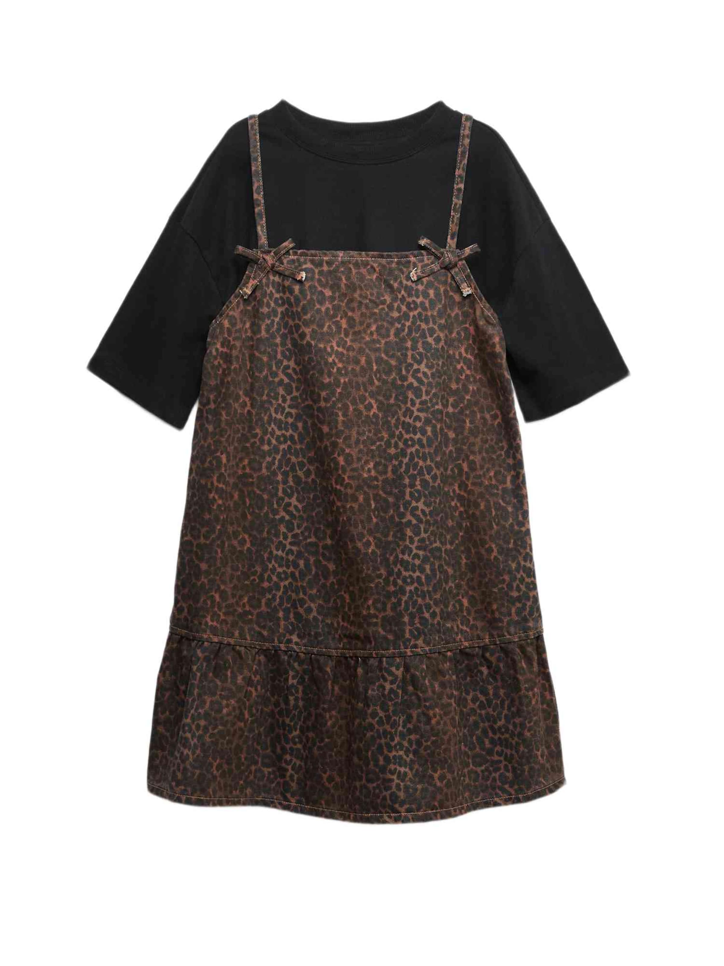 Marks & Spencer Jurk in Bruin: voorkant