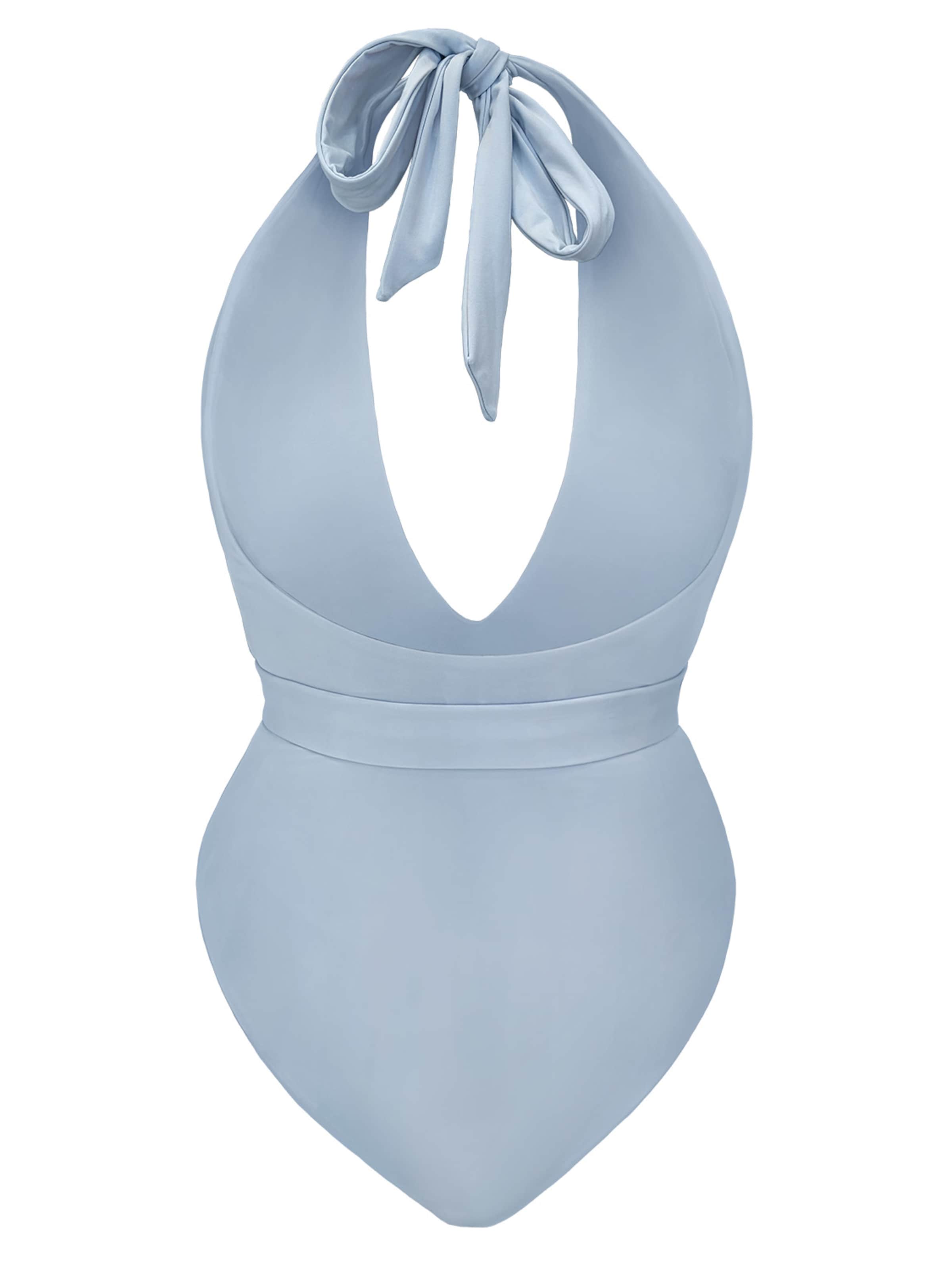 High neck Costume intero 'Candice' di Anse Victorin in blu
