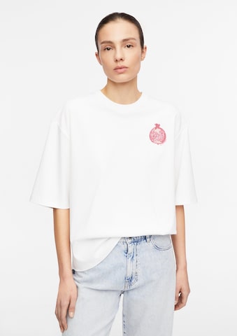 COMMA T-Shirt in Weiß: Vorderseite