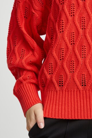 Pull-over 'Marnas' ICHI en rouge