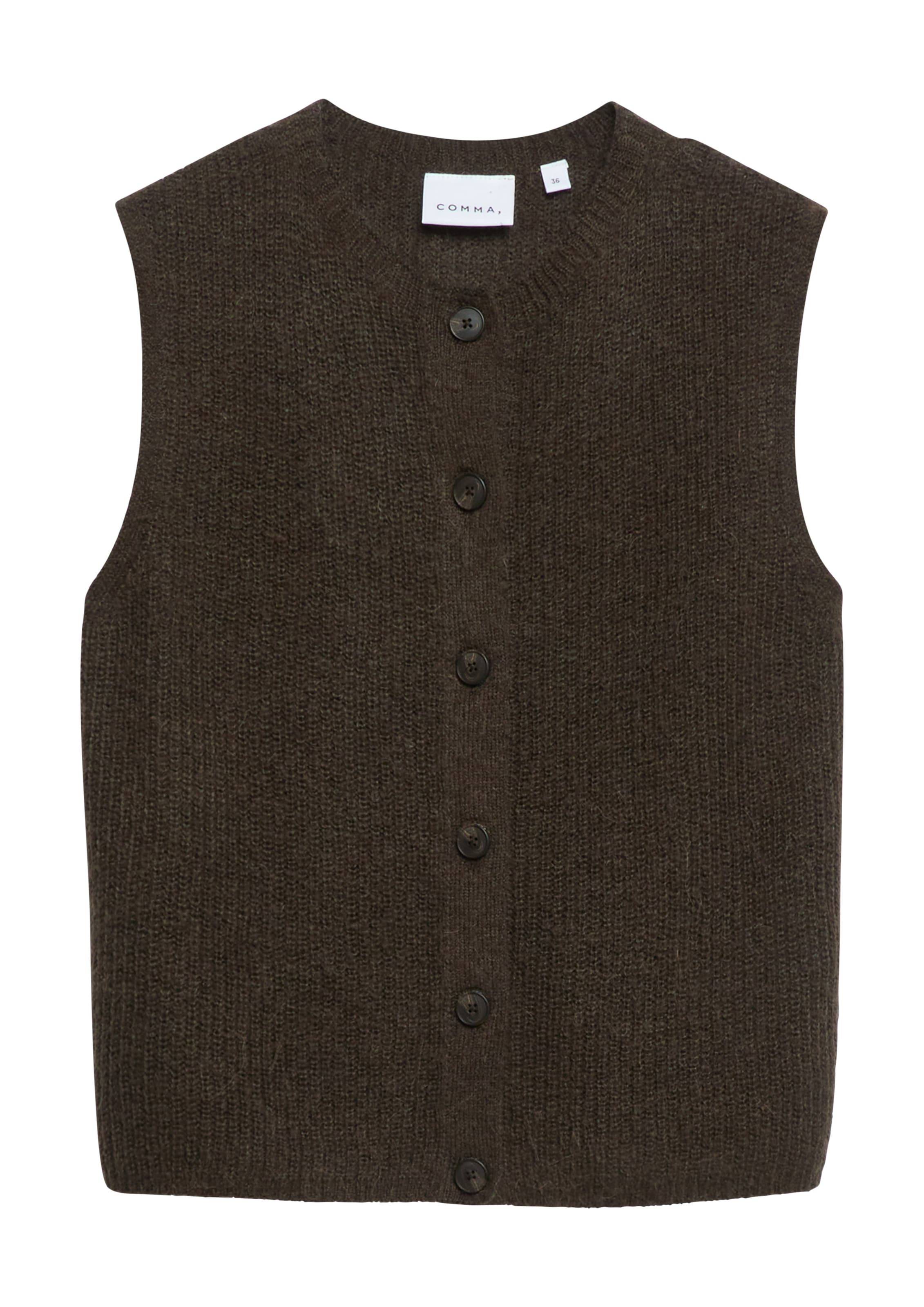 Cardigan COMMA en marron : devant