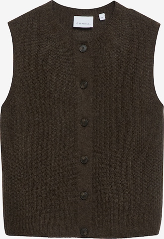 Cardigan COMMA en marron : devant