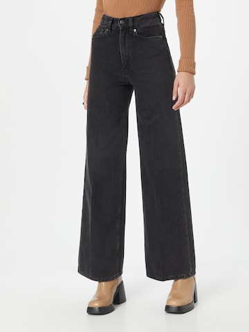 Wide leg Jeans 'CAUSE' di DRYKORN in nero: frontale