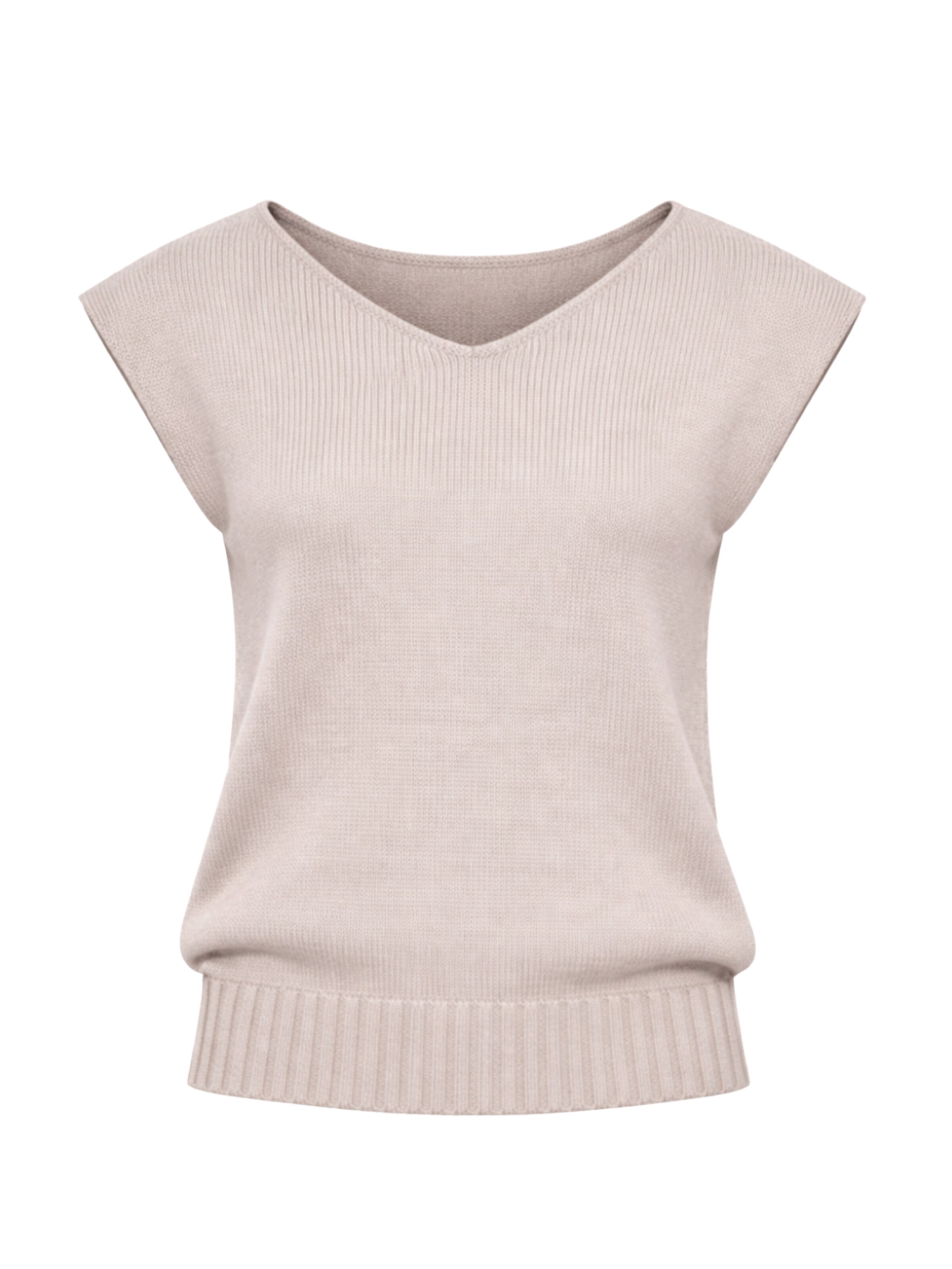 Süel knitwear - Top de punto 'Carlos' en beige: frente