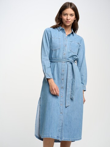 Robe-chemise 'Telika' BIG STAR en bleu : devant