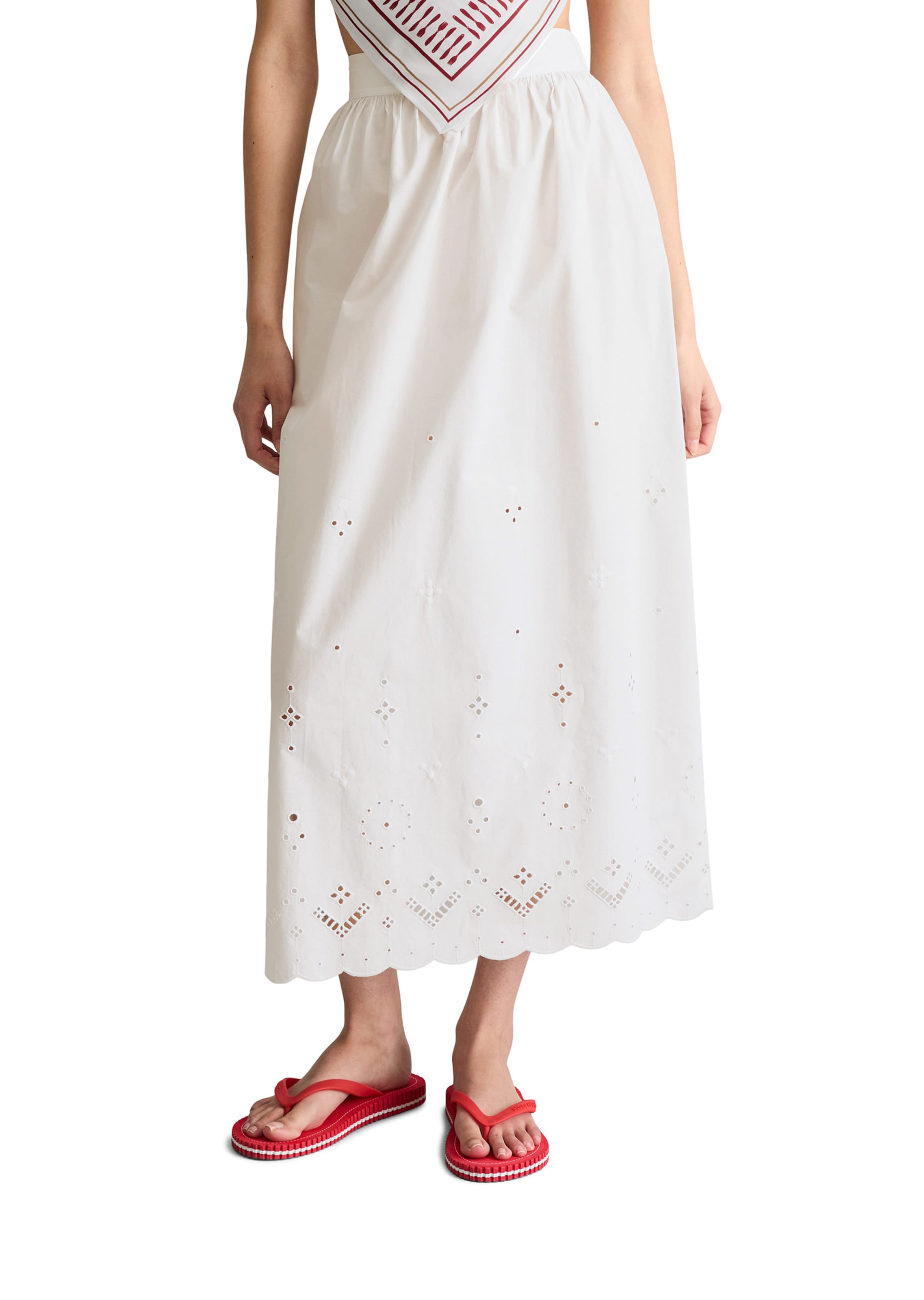 Marc O'Polo DENIM Rok in Wit: voorkant