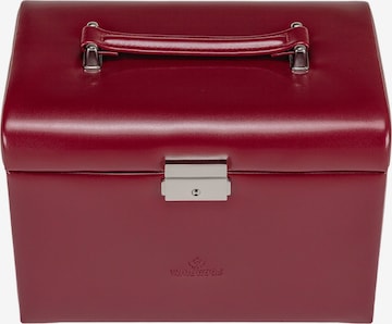 WINDROSE Schmuckkasten 'Merino' in Rot: Vorderseite