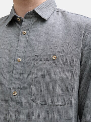 TOM TAILOR Regular Fit Hemd in Blau