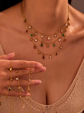 Pure Schmuck Ketting 'Garden Grace Halskette | Bridgerton' in Roze