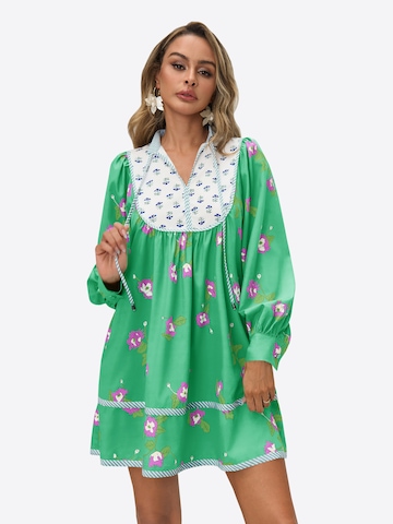 zaļš Imily Bela Kleita: no priekšpuses