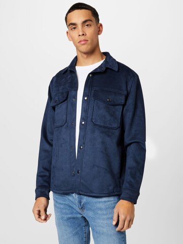 Abercrombie & Fitch Between-season jacket in Blue: front