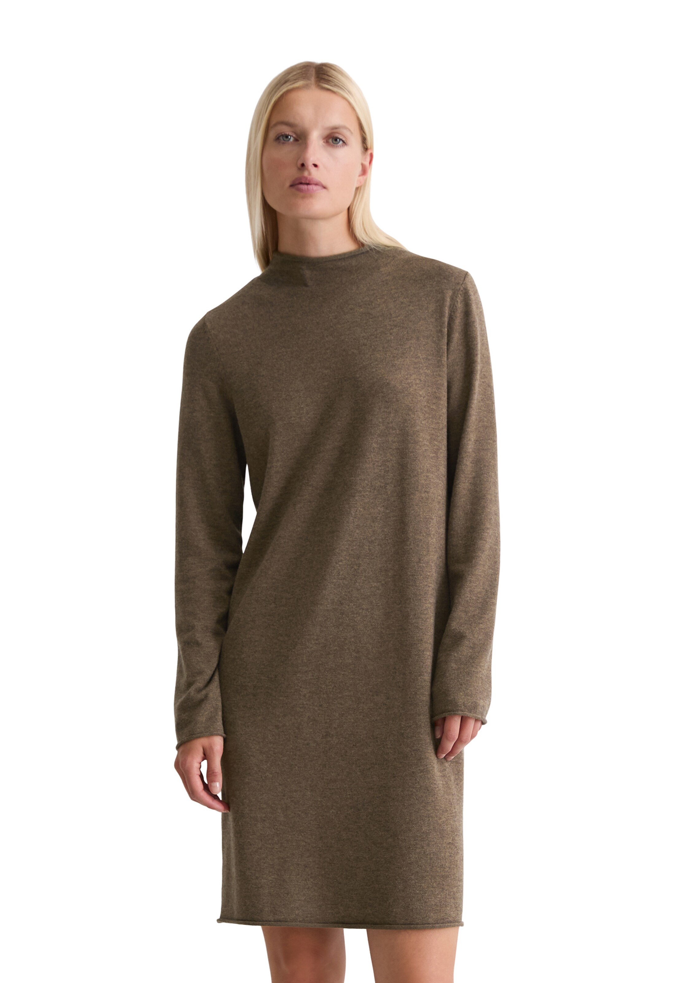 Robes en maille Marc O'Polo en marron : devant