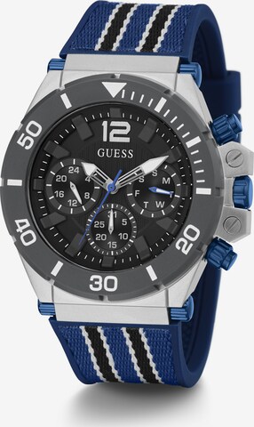 GUESS Analoog horloge ' PILOT ' in Blauw: voorkant