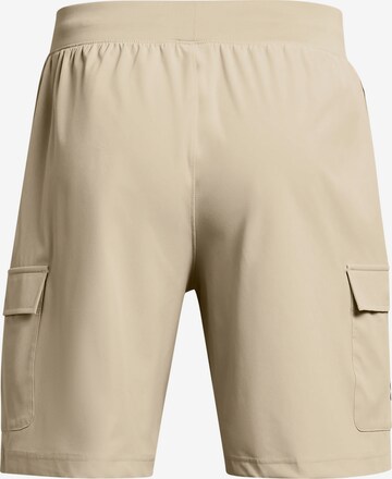 UNDER ARMOUR Regular Workout Pants in Beige