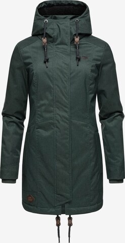 Parka invernale 'Tunned' di Ragwear in verde: frontale