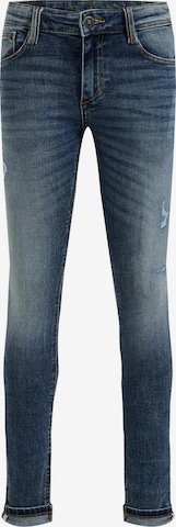 WE Fashion Skinny Jeans in Blauw: voorkant