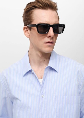 MANGO MAN Regular fit Button Up Shirt 'Banan' in Blue