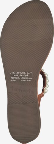 Tongs TAMARIS en marron