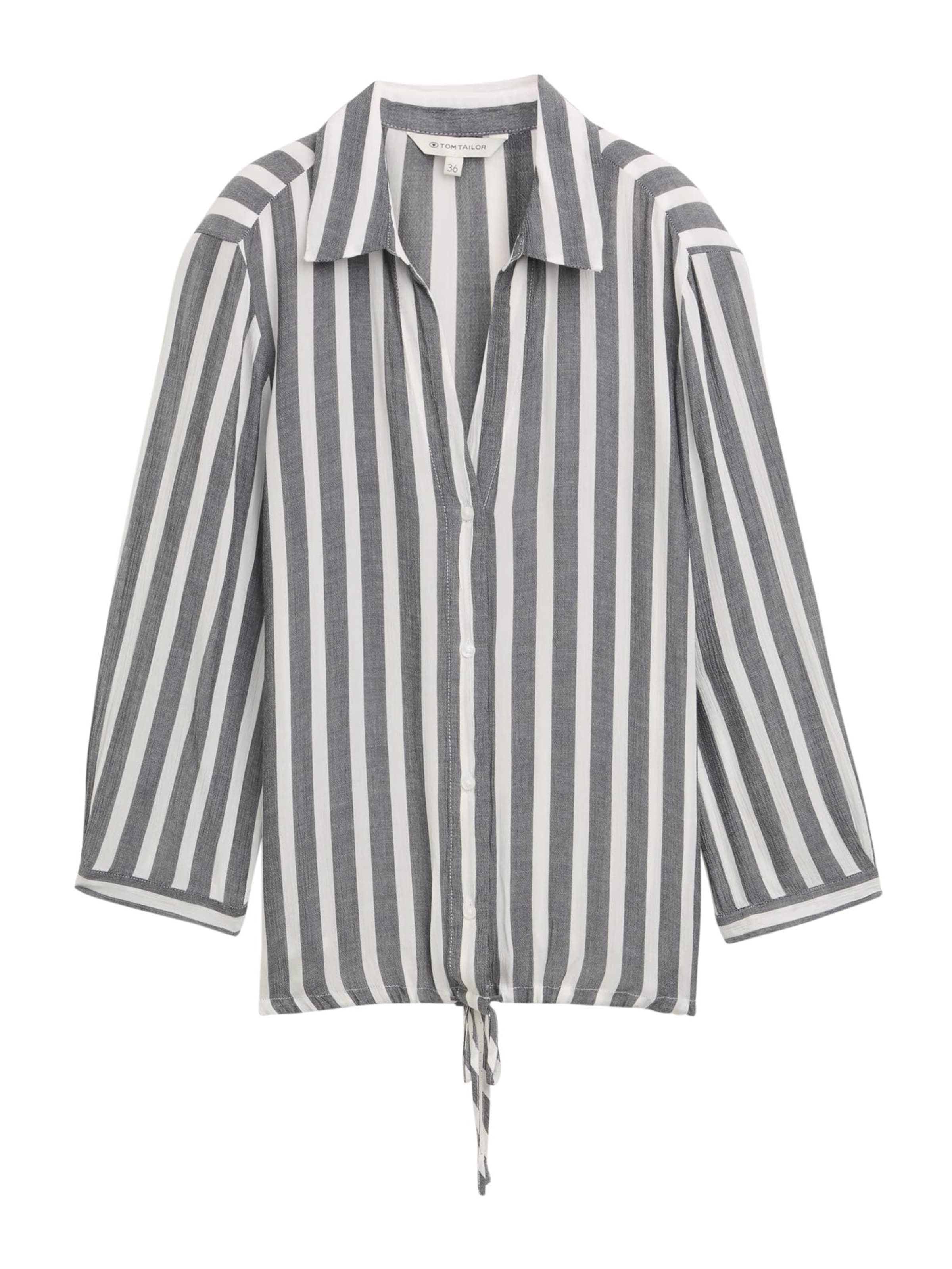 TOM TAILOR - Blusa em cinzento: frente