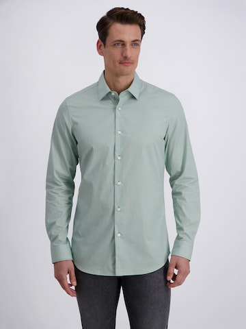 PIERRE CARDIN Slim fit Business shirt in Blue: front