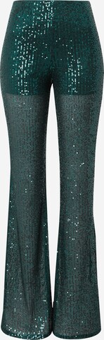 Nasty Gal Boot cut Trousers in Green: front