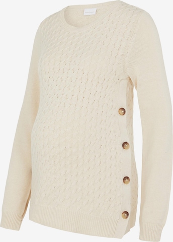 MAMALICIOUS Sweater 'Ibis Lia' in Beige: front