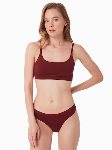 Organication Bustier BH in Rot: Vorderseite