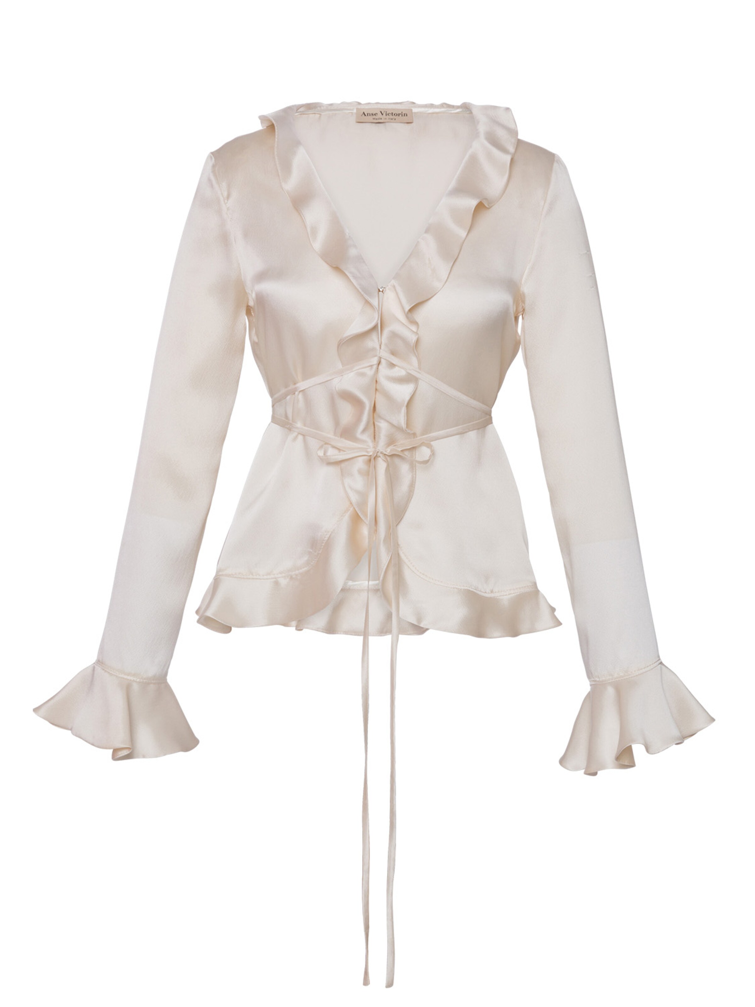 Chemisier 'Lily' Anse Victorin en beige : devant