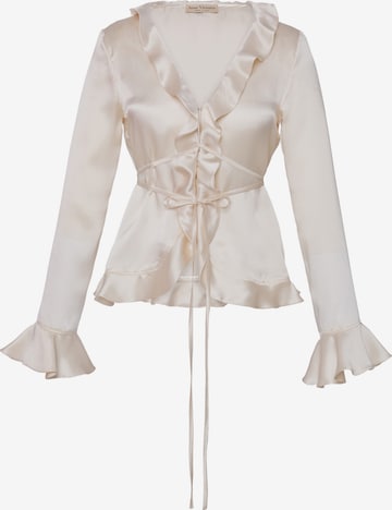 Chemisier 'Lily' Anse Victorin en beige : devant