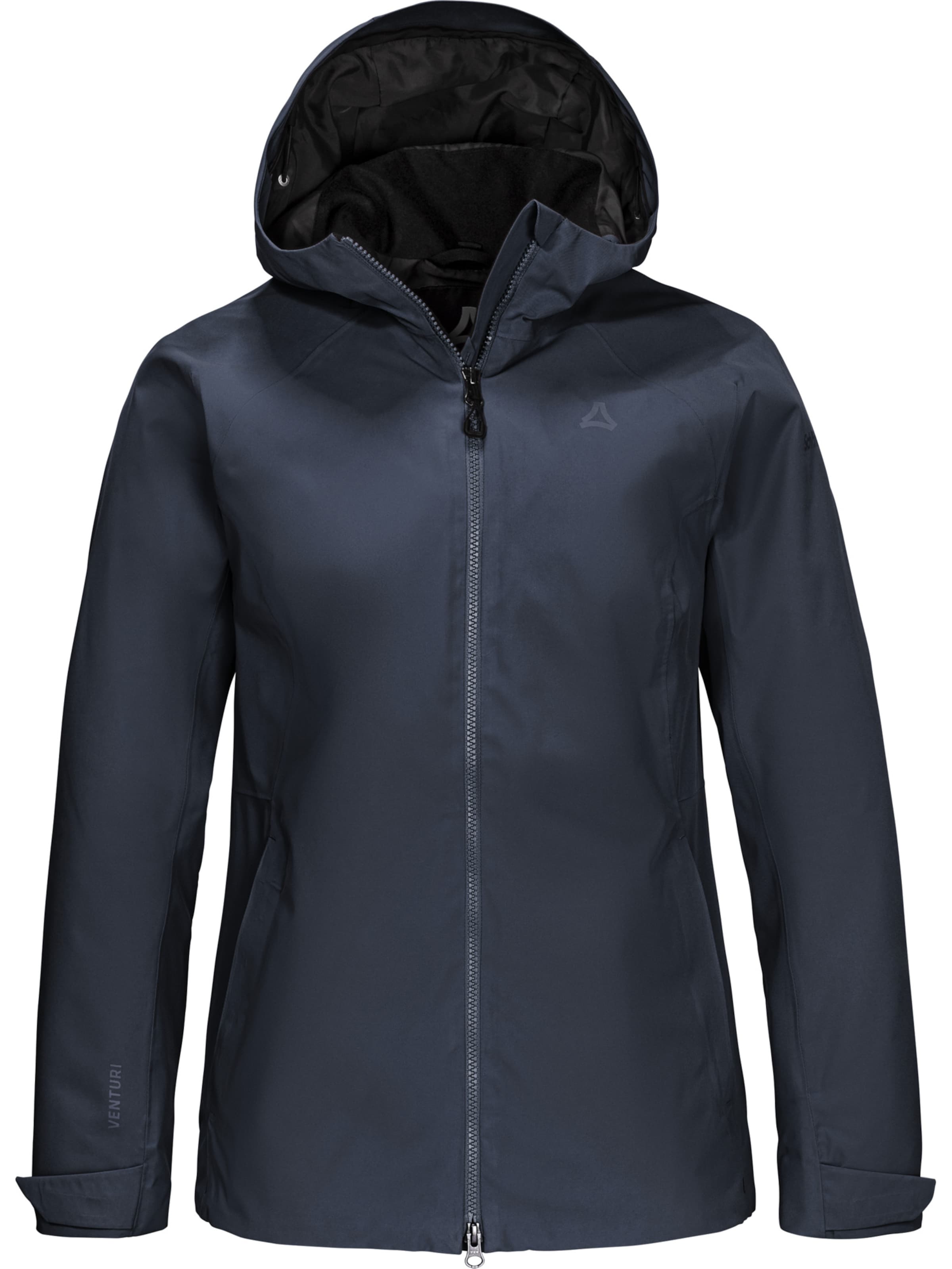 Schöffel Outdoorjas in Blauw: voorkant