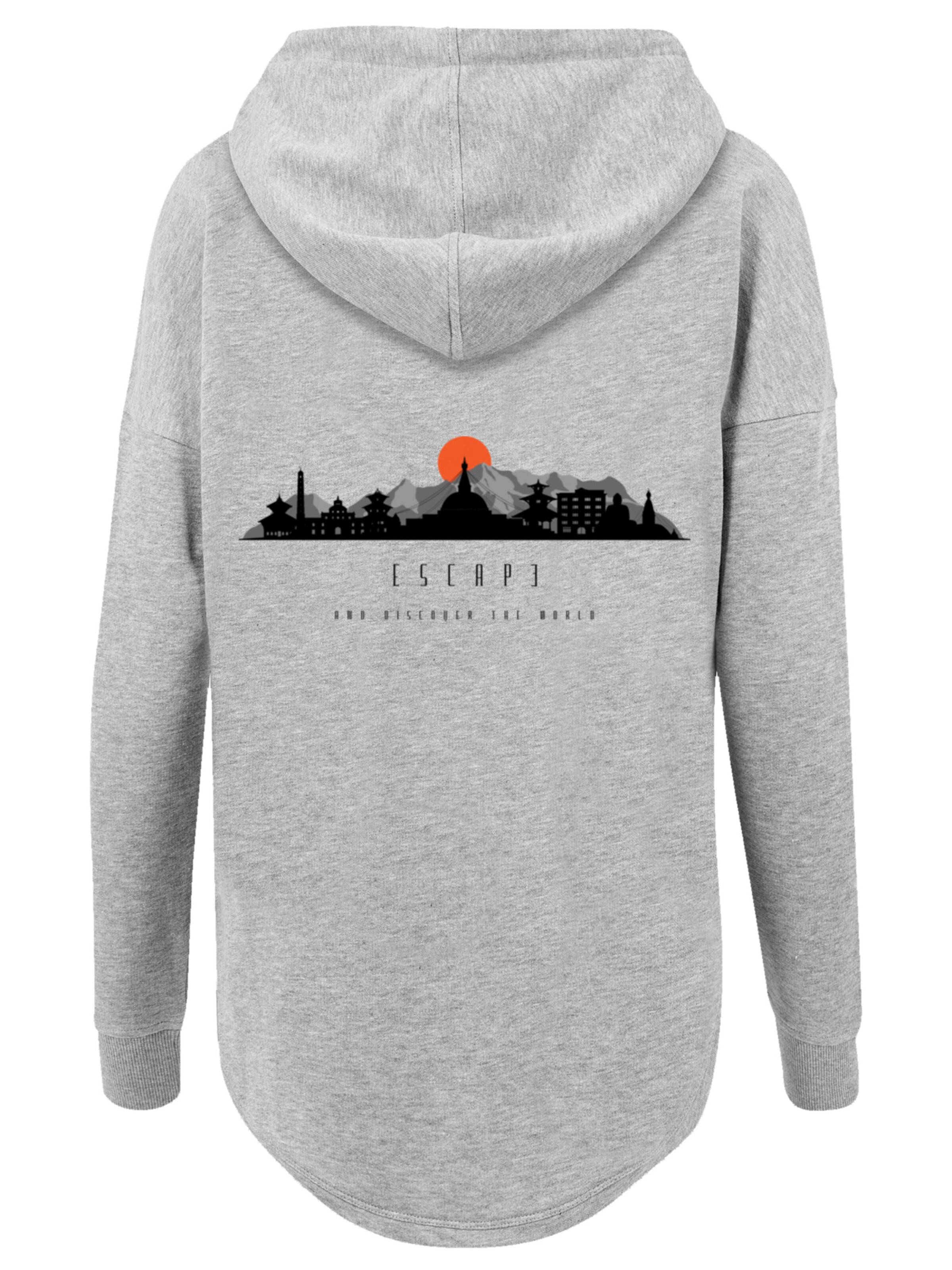 Pull-over 'Escape Discover the World Asian Town' F4NT4STIC en gris