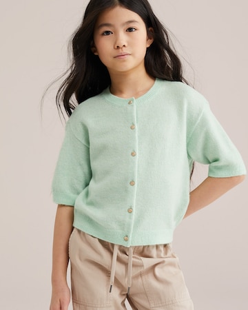 WE Fashion Strickjacke in Grün: Vorderseite