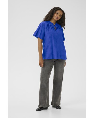 Chemisier 'Lisana' KAFFE CURVE en bleu