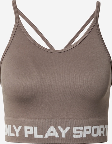 Soutien-gorge de sport 'ONPNanna-1' ONLY PLAY en marron : devant